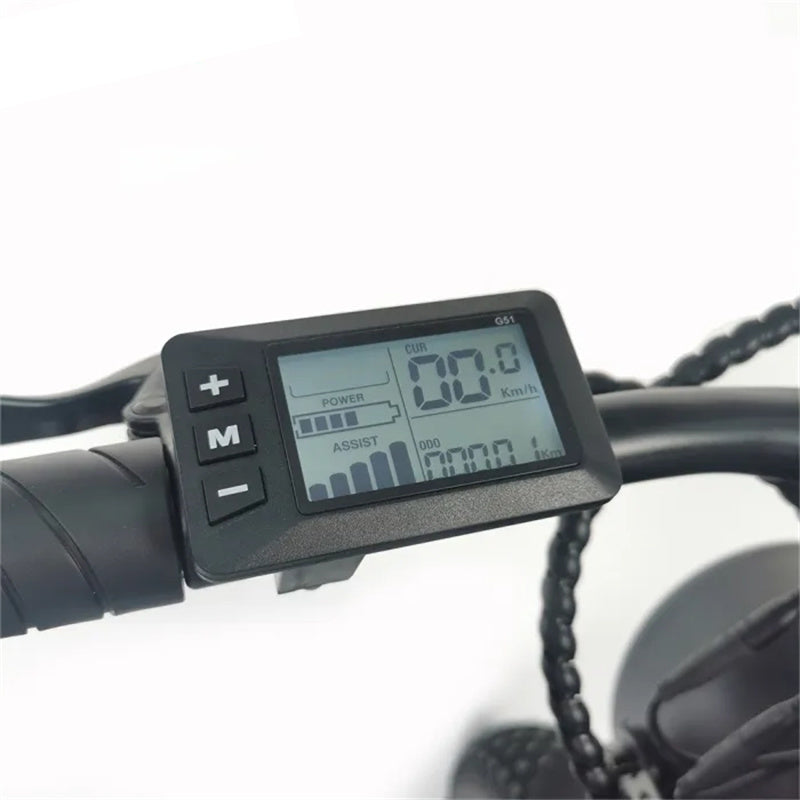 Bicicleta eléctrica todoterreno EMOKO C91 de 20 pulgadas con neumáticos anchos, motor de 1000 W y batería de 48 V y 20 Ah