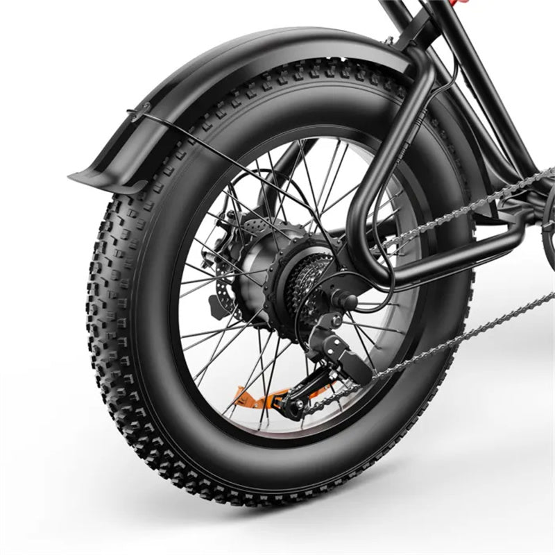 Bicicleta eléctrica todoterreno EMOKO C91 de 20 pulgadas con neumáticos anchos, motor de 1000 W y batería de 48 V y 20 Ah