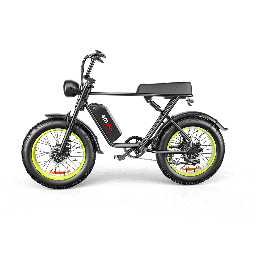 Bicicleta eléctrica todoterreno EMOKO C91 de 20 pulgadas con neumáticos anchos, motor de 1000 W y batería de 48 V y 20 Ah