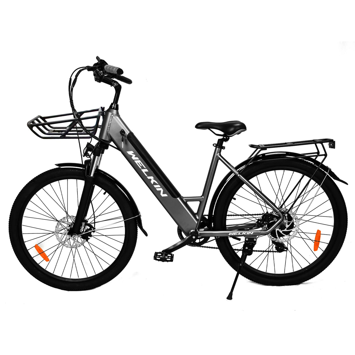 Bicicleta de montaña eléctrica WELKIN WKEM002 de 27,5", motor de 350 W, batería de 36 V y 15 Ah/18 Ah