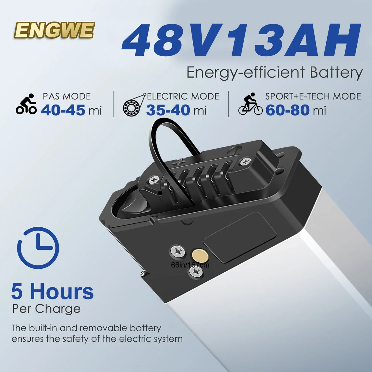 ENGWE EP-2 Pro 20" Fat Tire Vélo électrique pliant 250W Moteur 48V 13Ah Batterie