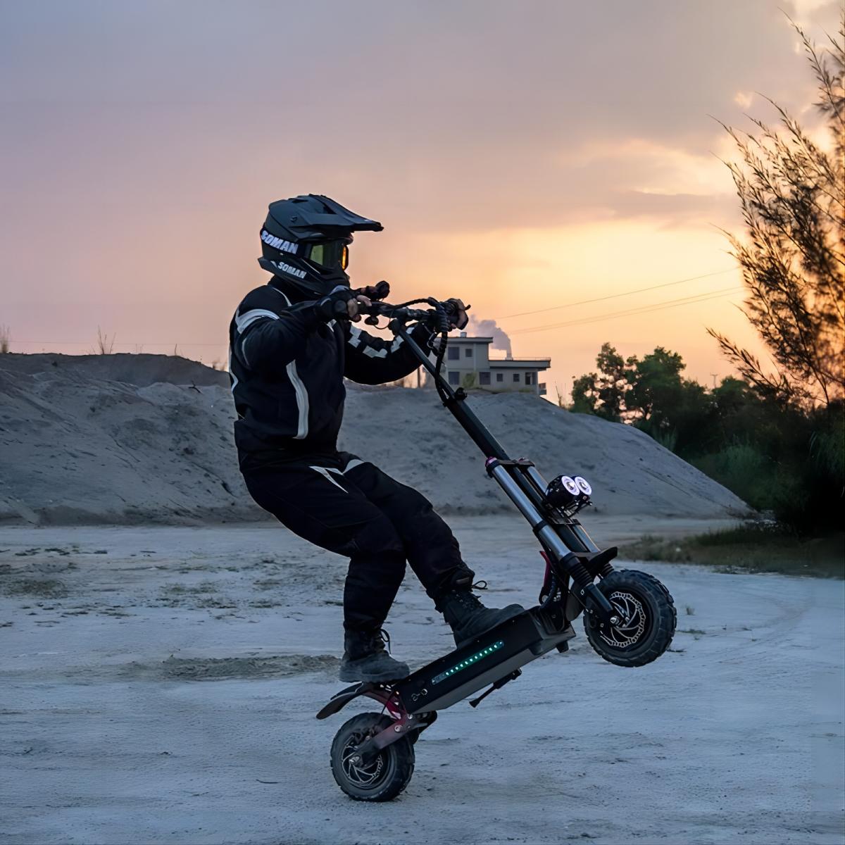 TOURSOR E5B 11" Scooter électrique pliant avec siège 3000W*2 Double Moteurs 60V 40Ah Batterie