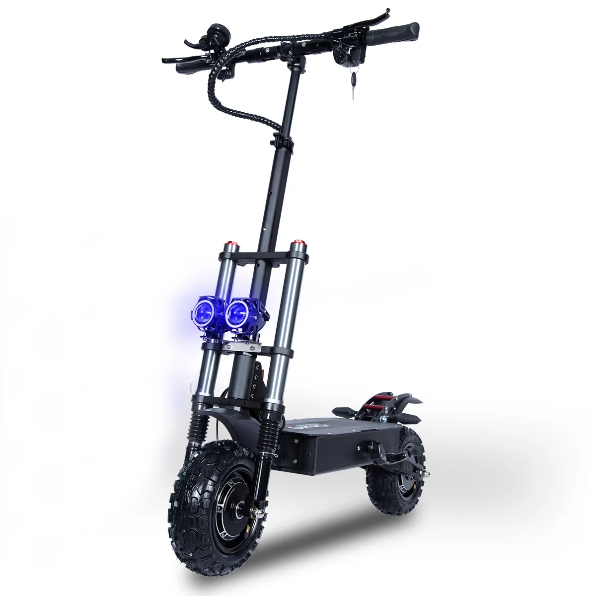 TOURSOR E5B 11" Scooter électrique pliant avec siège 2800W*2 Double Moteurs 60V 40Ah Batterie