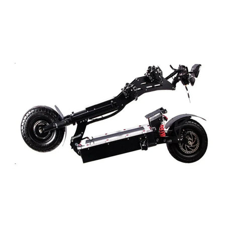 Patinete eléctrico plegable TOURSOR X1372V de 13 pulgadas con asiento, 2 motores dobles de 4000 W, batería de 72 V y 40 Ah