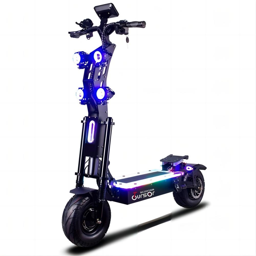 TOURSOR X1372V 13" Scooter électrique pliant avec siège 4000W*2 Double Moteurs 72V 40Ah Batterie