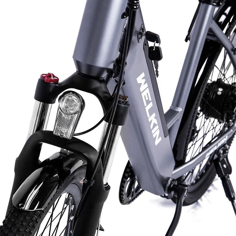 Bicicleta de montaña eléctrica WELKIN WKEM002 de 27,5", motor de 350 W, batería de 36 V y 15 Ah/18 Ah