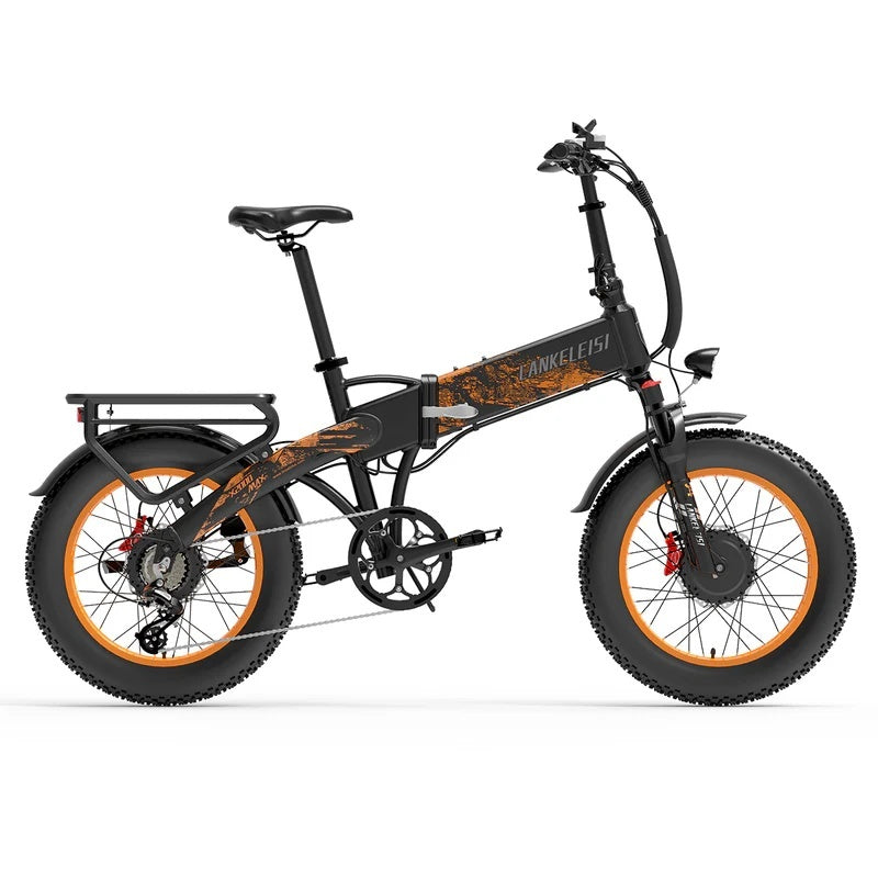 LANKELEISI X2000 MAX 20" Vélo électrique pliant 2000W Dual Motor 1000W*2 48V 20Ah Batterie