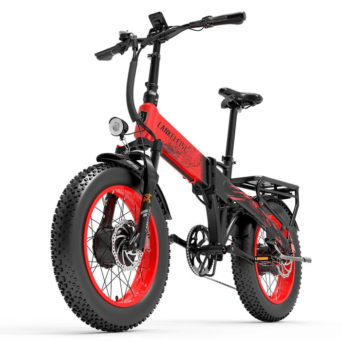 LANKELEISI X2000 MAX 20" Vélo électrique pliant 2000W Dual Motor 1000W*2 48V 20Ah Batterie