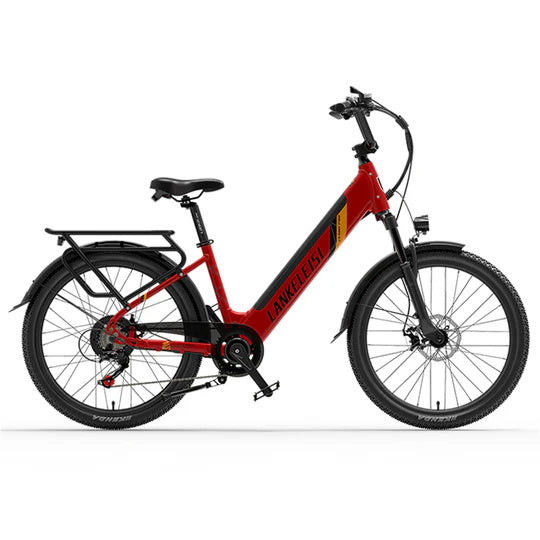 LANKELEISI ES500 Pro 24" Vélo électrique de Ville 500W Moteur 48V 14,5Ah Batterie
