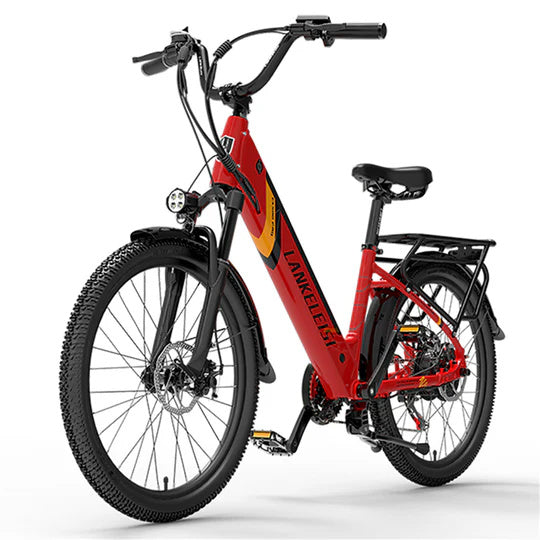 LANKELEISI ES500 Pro 24" Vélo électrique de Ville 500W Moteur 48V 14,5Ah Batterie