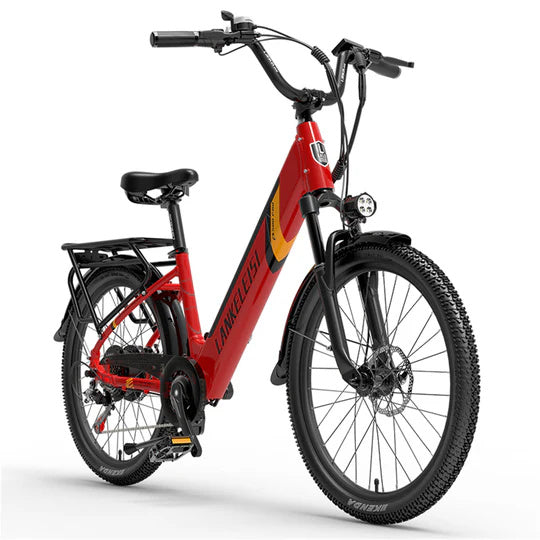 LANKELEISI ES500 Pro 24" Vélo électrique de Ville 500W Moteur 48V 14,5Ah Batterie