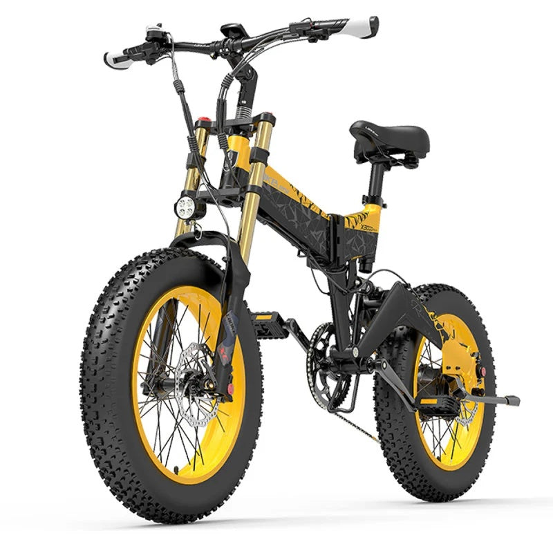 LANKELEISI X3000PLUS-UP Vélo Électrique Tout-Terrain 20" Moteur 1000W 48V 17,5Ah Batterie