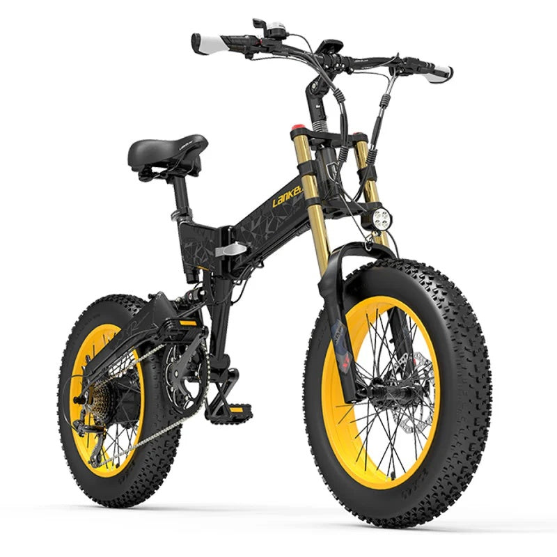 LANKELEISI X3000PLUS-UP Vélo Électrique Tout-Terrain 20" Moteur 1000W 48V 17,5Ah Batterie