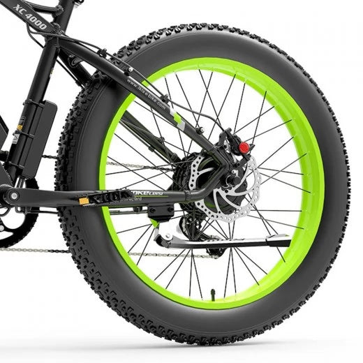 Lankeleisi XC4000 26" Vélo de montagne électrique Fat Tire 1000W Moteur 48V 17,5Ah Batterie