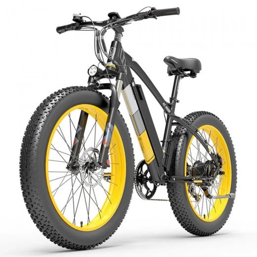 Lankeleisi XC4000 26" Vélo de montagne électrique Fat Tire 1000W Moteur 48V 17,5Ah Batterie