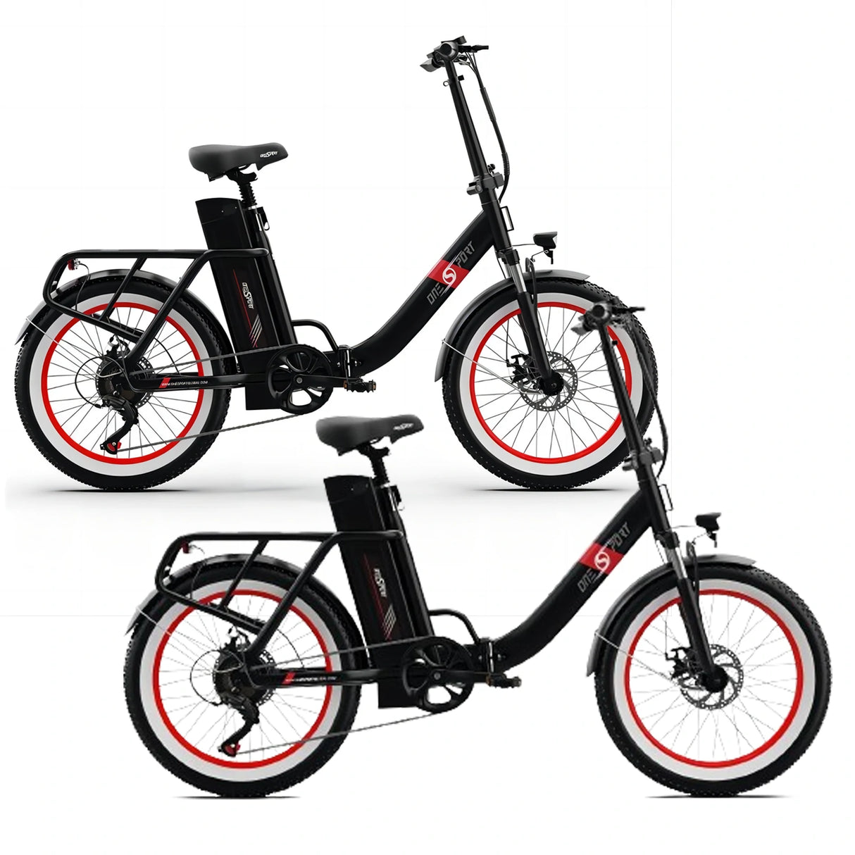 ONESPORT OT16-2 Vélo électrique à enjambement bas Combo