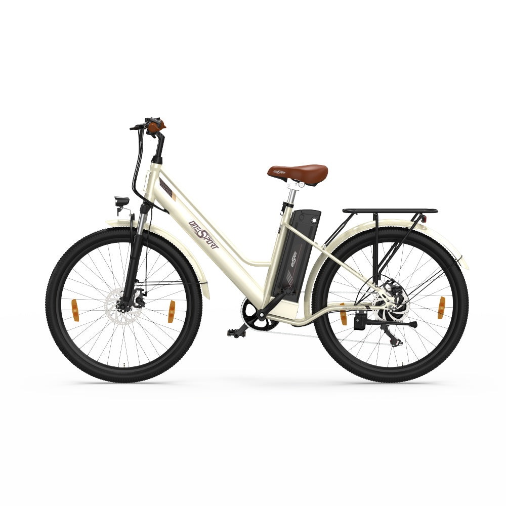 Vélo électrique pas à pas OneSport OT18-3 blanc