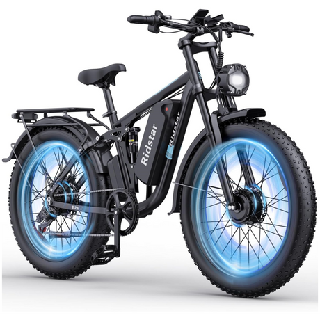 YVY E26 Pro 26" Vélo électrique de montagne à gros pneus 2000W Double Moteur 48V 23Ah Batterie
