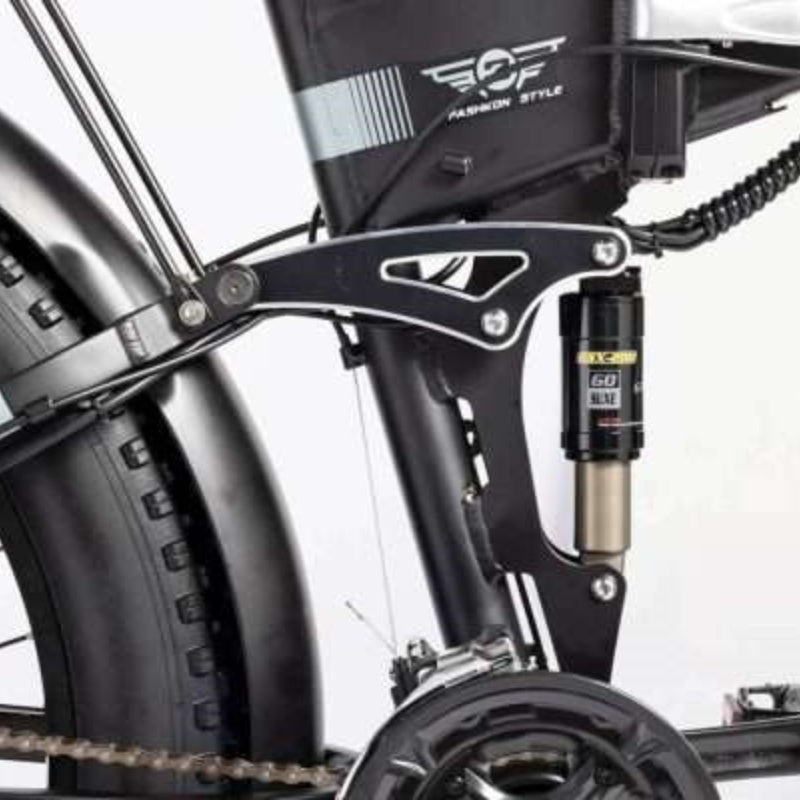 Bicicleta eléctrica plegable RIDSTAR H26 Pro de 26 pulgadas, motor de 1500 W, batería de 48 V y 23 Ah