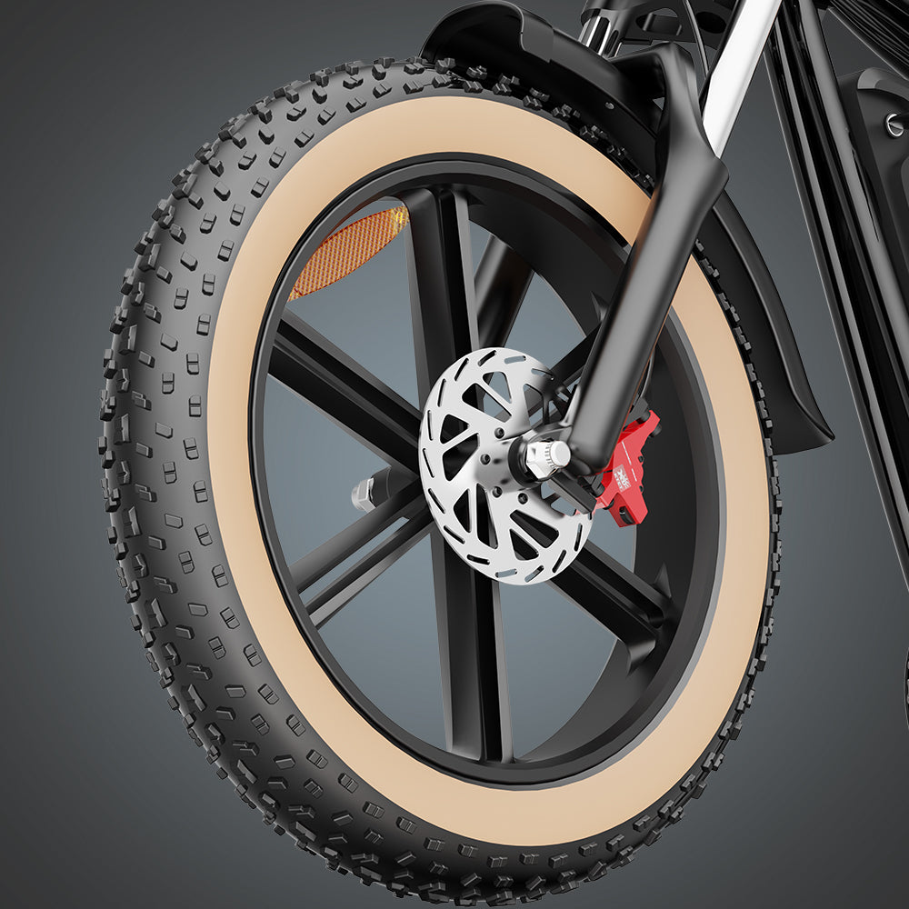 YVY Q20 20" Fat Tires Vélo électrique 1000W Moteur 48V 20Ah Batterie