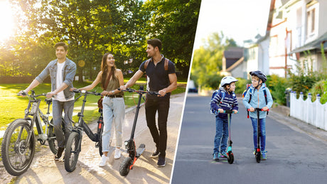 Retour à l'école en e-bike ou e-scooter