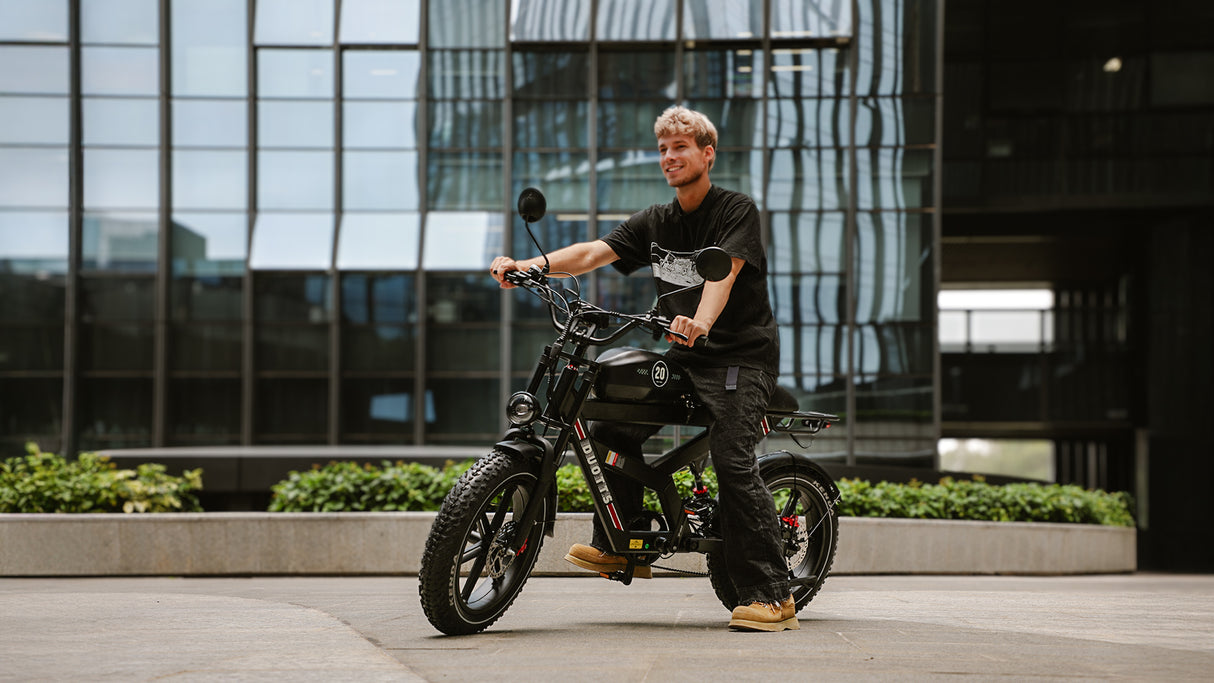 DUOTTS F20 20" Rétro Vélo tout terrain électrique 750W Moteur 52V 27Ah Batterie