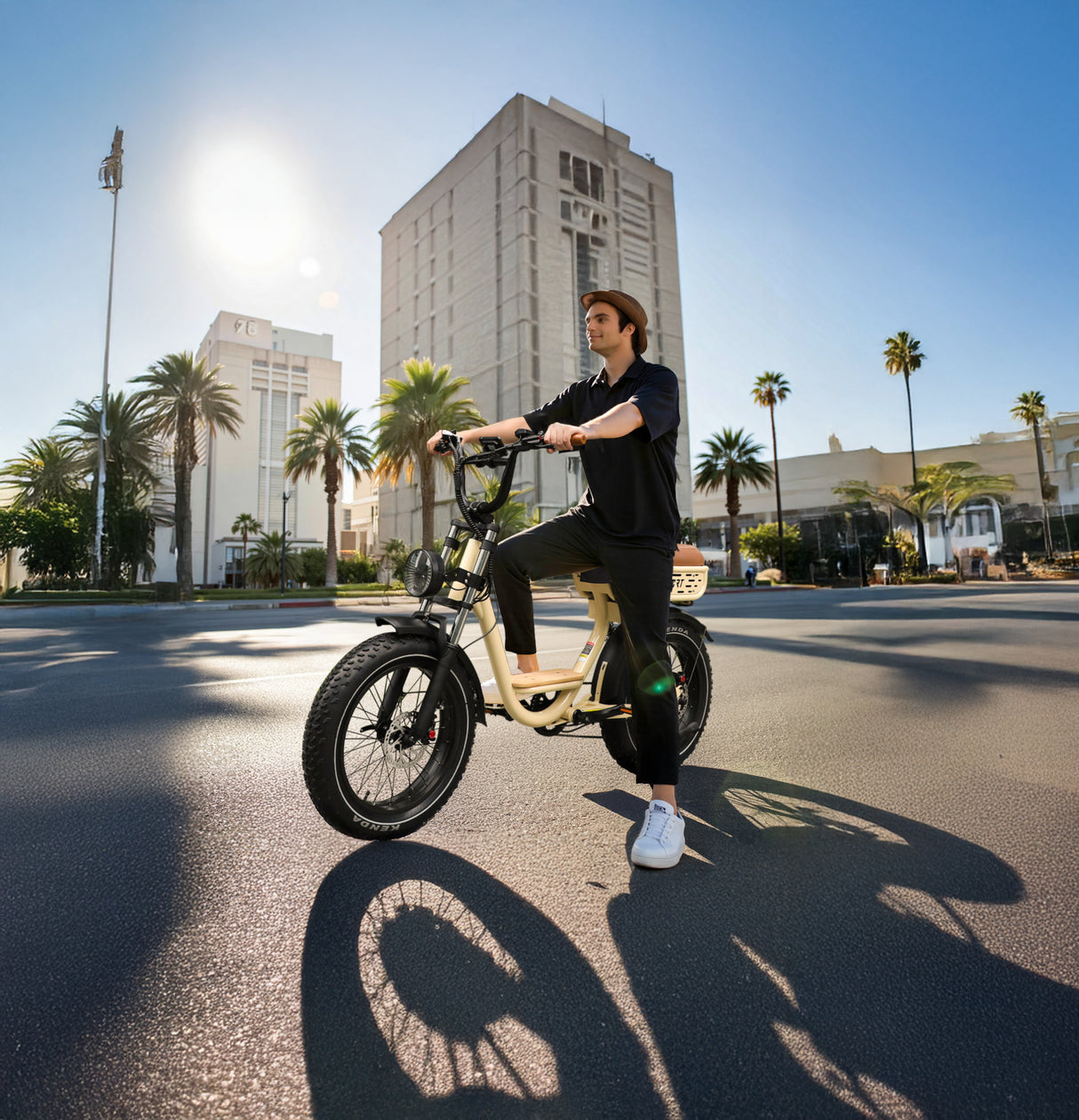ONESPORT W77 20" Vélo Électrique Rétro 500W Moteur 48V 18Ah Batterie