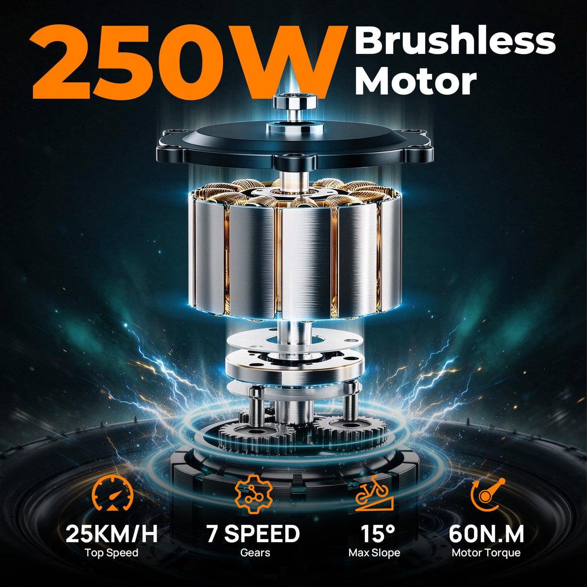 URLIFE T9 20" Vélo électrique tout-terrain 250W Moteur 48V 15.6Ah Batterie