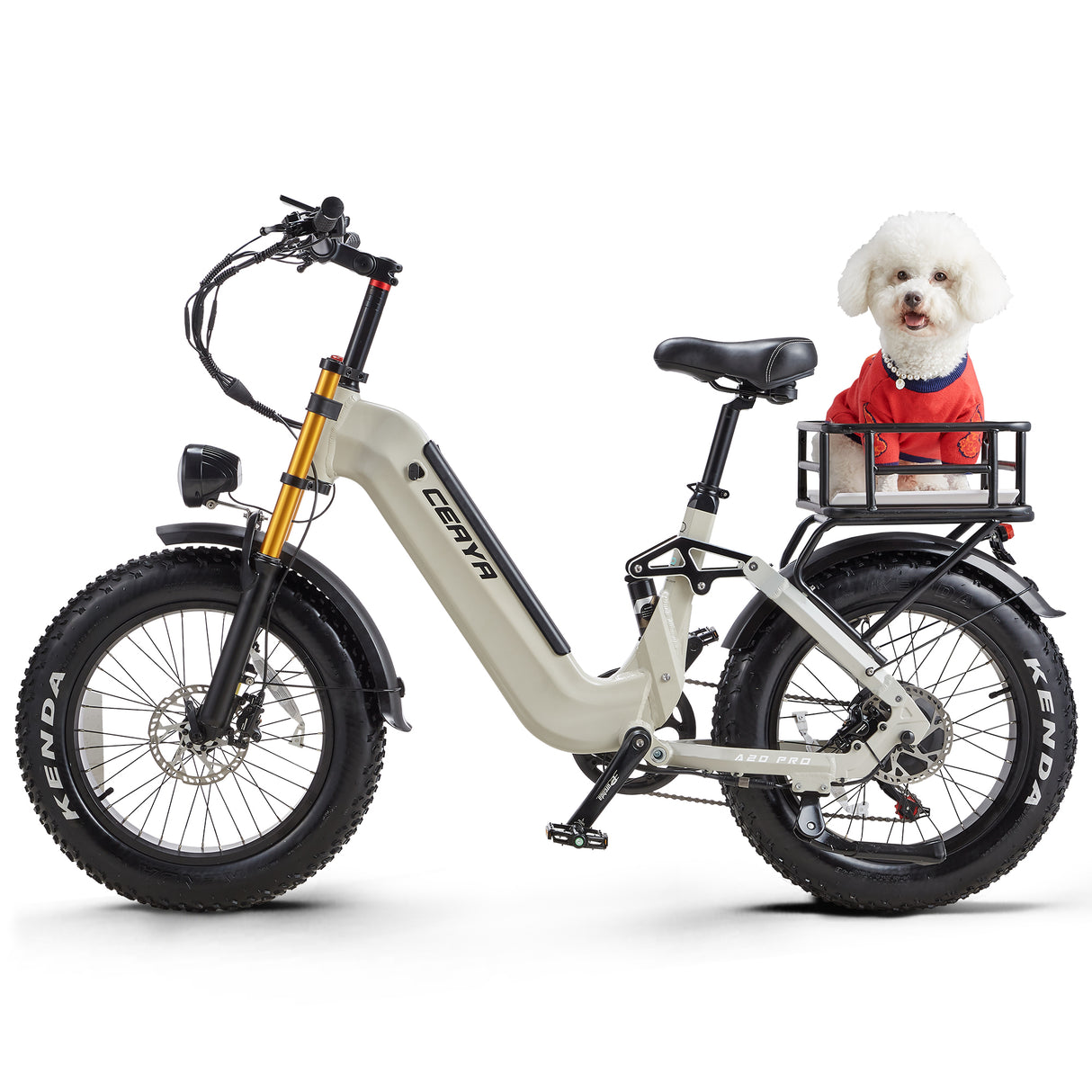 CEAZA A20 Pro 20" Vélo Électrique Tout-Terrain Pneus Larges 500W Moteur 48V 20Ah Batterie