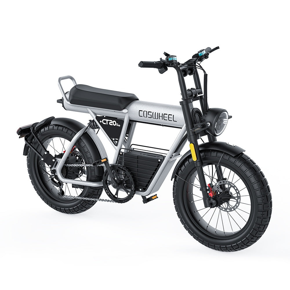 COSWHEEL CT20S 20" Motocyclette Électrique Tout Terrain 1500W Moteur 60V 27.5Ah Batterie
