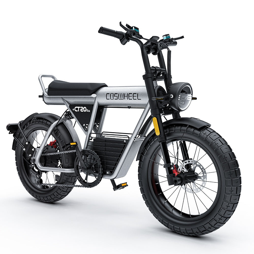 COSWHEEL CT20S 20" Motocyclette Électrique Tout Terrain 1500W Moteur 60V 27.5Ah Batterie