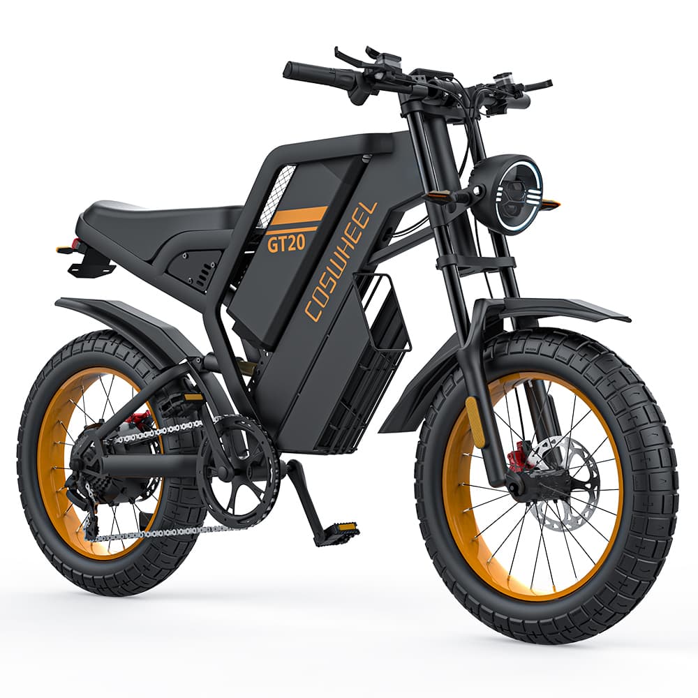 COSWHEEL GT20 20" Motocyclette Électrique Tout Terrain 1000W Moteur 48V 25Ah Batterie