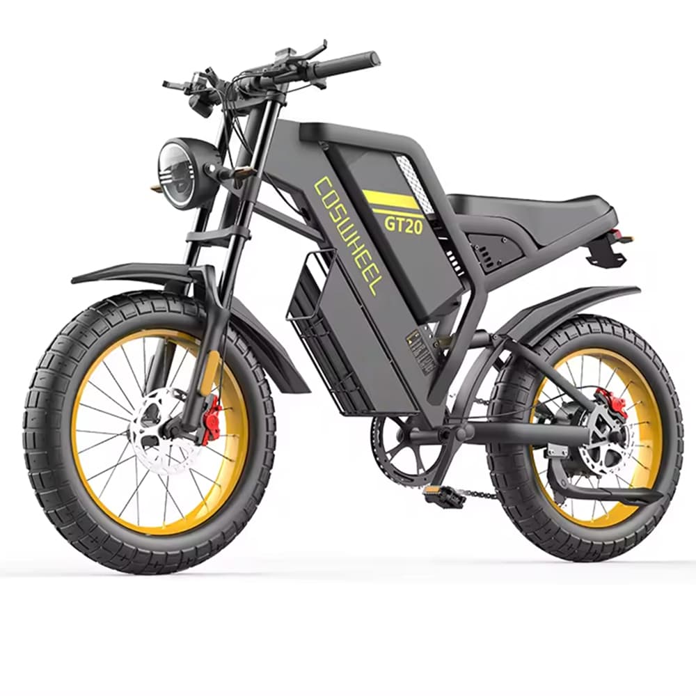 COSWHEEL GT20 20" Motocyclette Électrique Tout Terrain 1000W Moteur 48V 25Ah Batterie