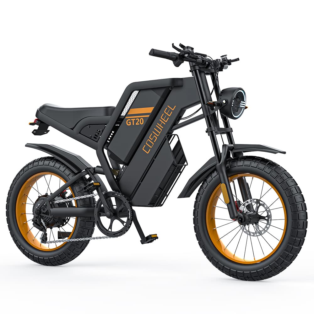COSWHEEL GT20 20" Motocyclette Électrique Tout Terrain 1000W Moteur 48V 25Ah Batterie