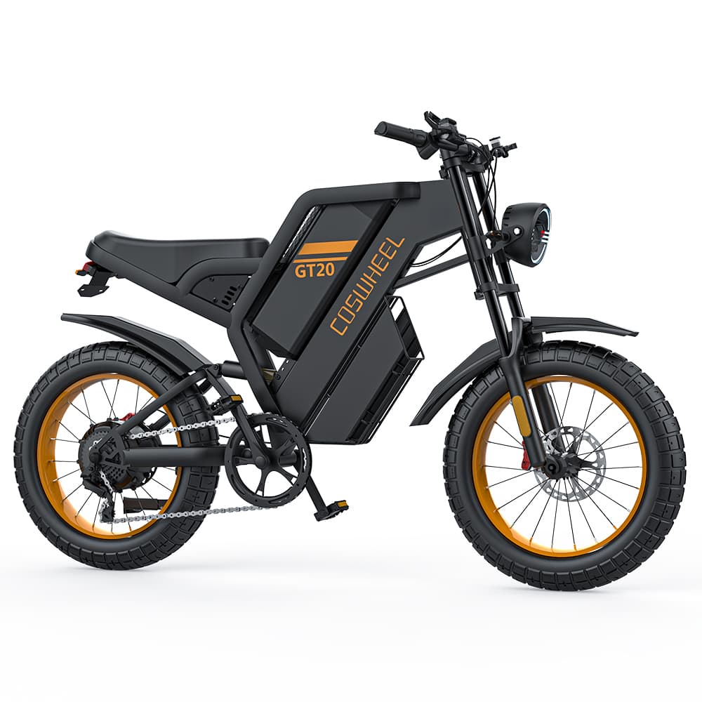 COSWHEEL GT20 20" Motocyclette Électrique Tout Terrain 1000W Moteur 48V 25Ah Batterie