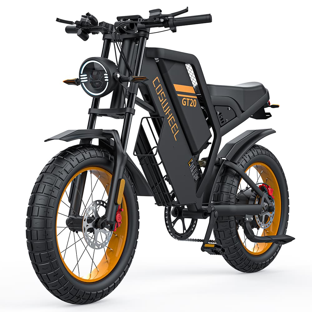 COSWHEEL GT20 20" Motocyclette Électrique Tout Terrain 1000W Moteur 48V 25Ah Batterie