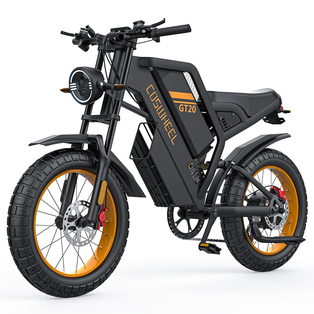 COSWHEEL GT20 20" Motocyclette Électrique Tout Terrain 1000W Moteur 48V 25Ah Batterie