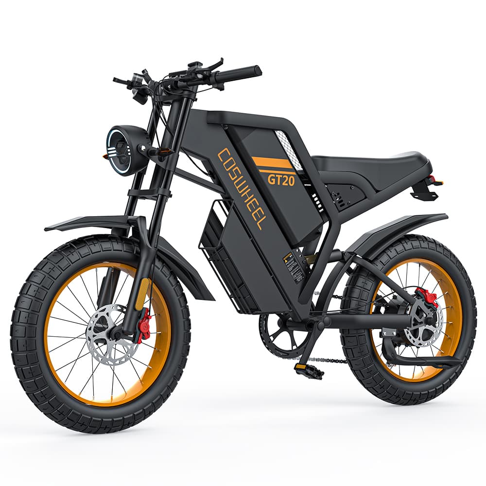 COSWHEEL GT20 20" Motocyclette Électrique Tout Terrain 1000W Moteur 48V 25Ah Batterie