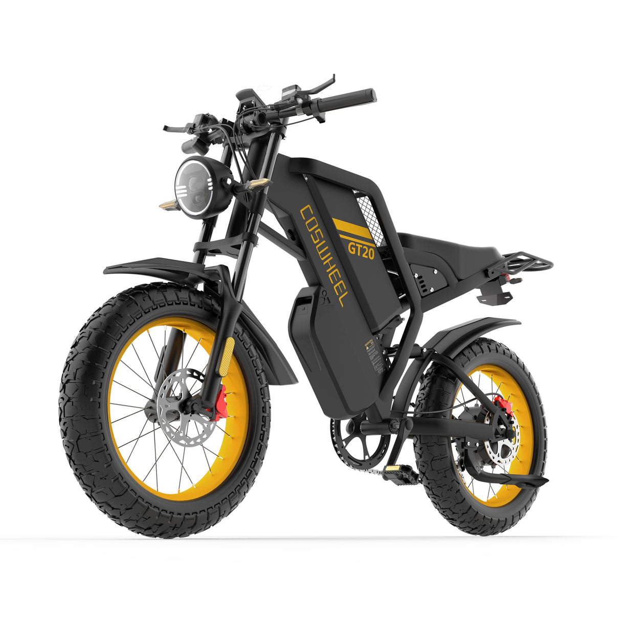 COSWHEEL GT20 Max 20" Motocyclette Électrique Tout Terrain 1500W Moteur 60V 40Ah Batterie