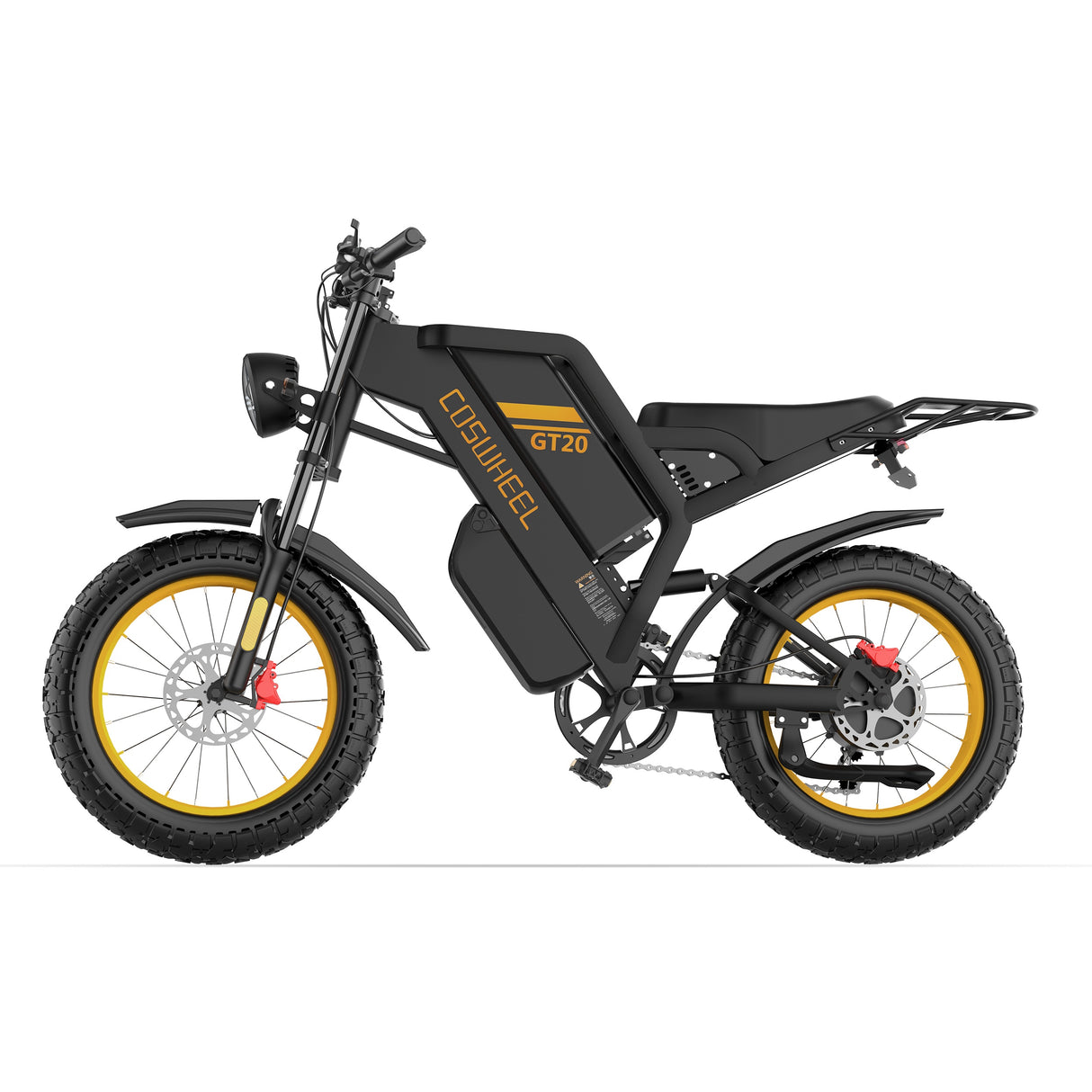 COSWHEEL GT20 Max 20" Motocyclette Électrique Tout Terrain 1500W Moteur 60V 40Ah Batterie