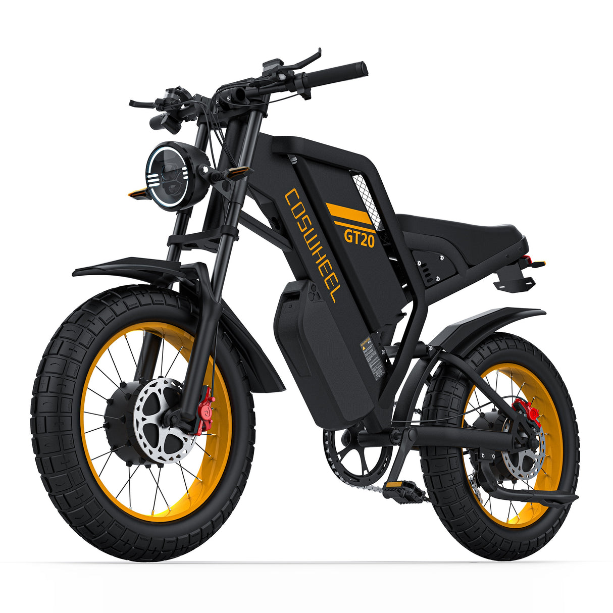 COSWHEEL GT20 Pro 20" Motocyclette Électrique Tout Terrain 1000W*2 Moteurs Doubles 48V 40Ah Batterie
