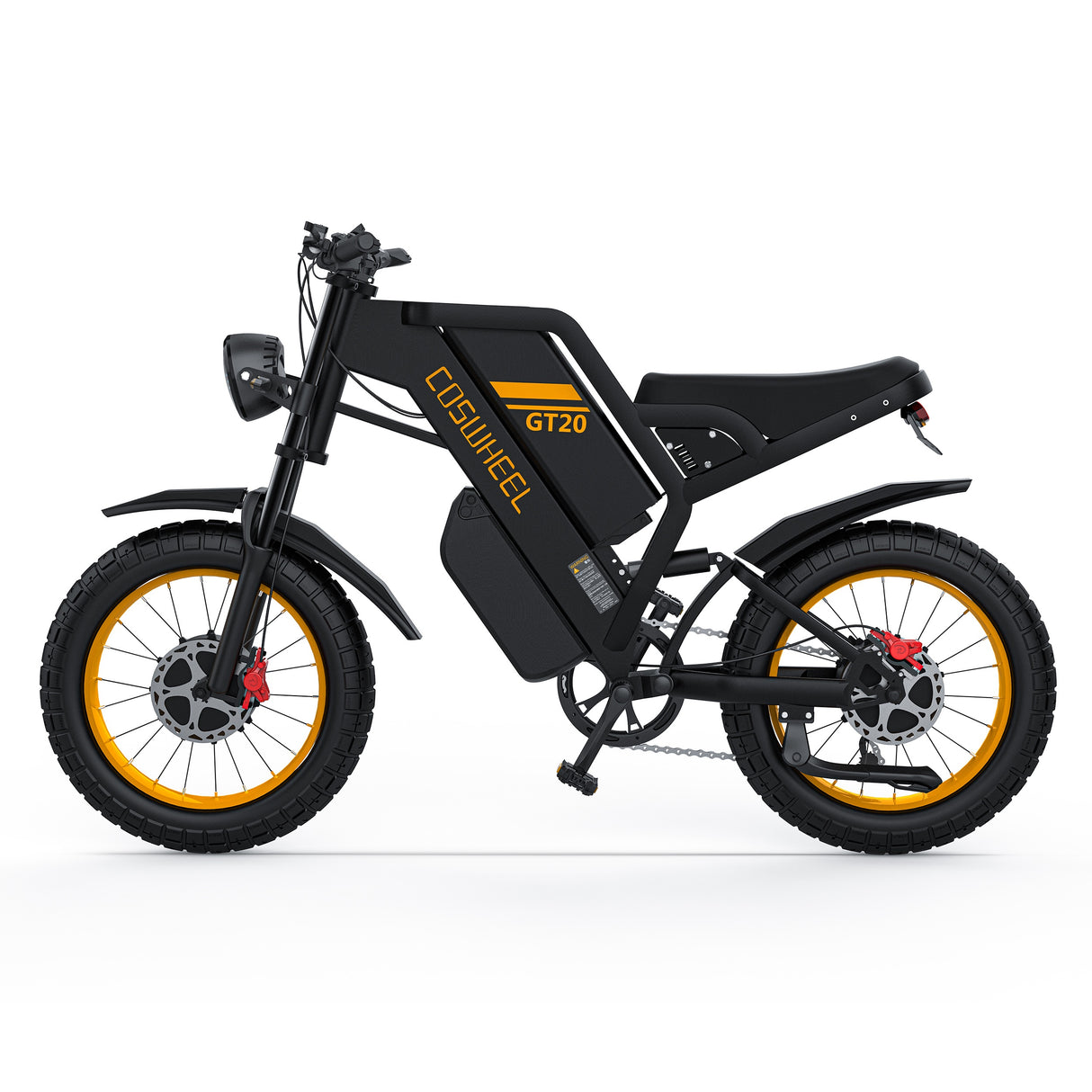 COSWHEEL GT20 Pro 20" Motocyclette Électrique Tout Terrain 1000W*2 Moteurs Doubles 48V 40Ah Batterie