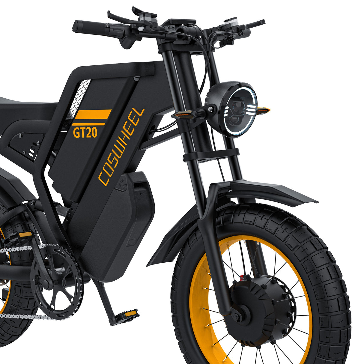 COSWHEEL GT20 Pro 20" Motocyclette Électrique Tout Terrain 1000W*2 Moteurs Doubles 48V 40Ah Batterie