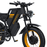 COSWHEEL GT20 Pro 20" Motocyclette Électrique Tout Terrain 1000W*2 Moteurs Doubles 48V 40Ah Batterie
