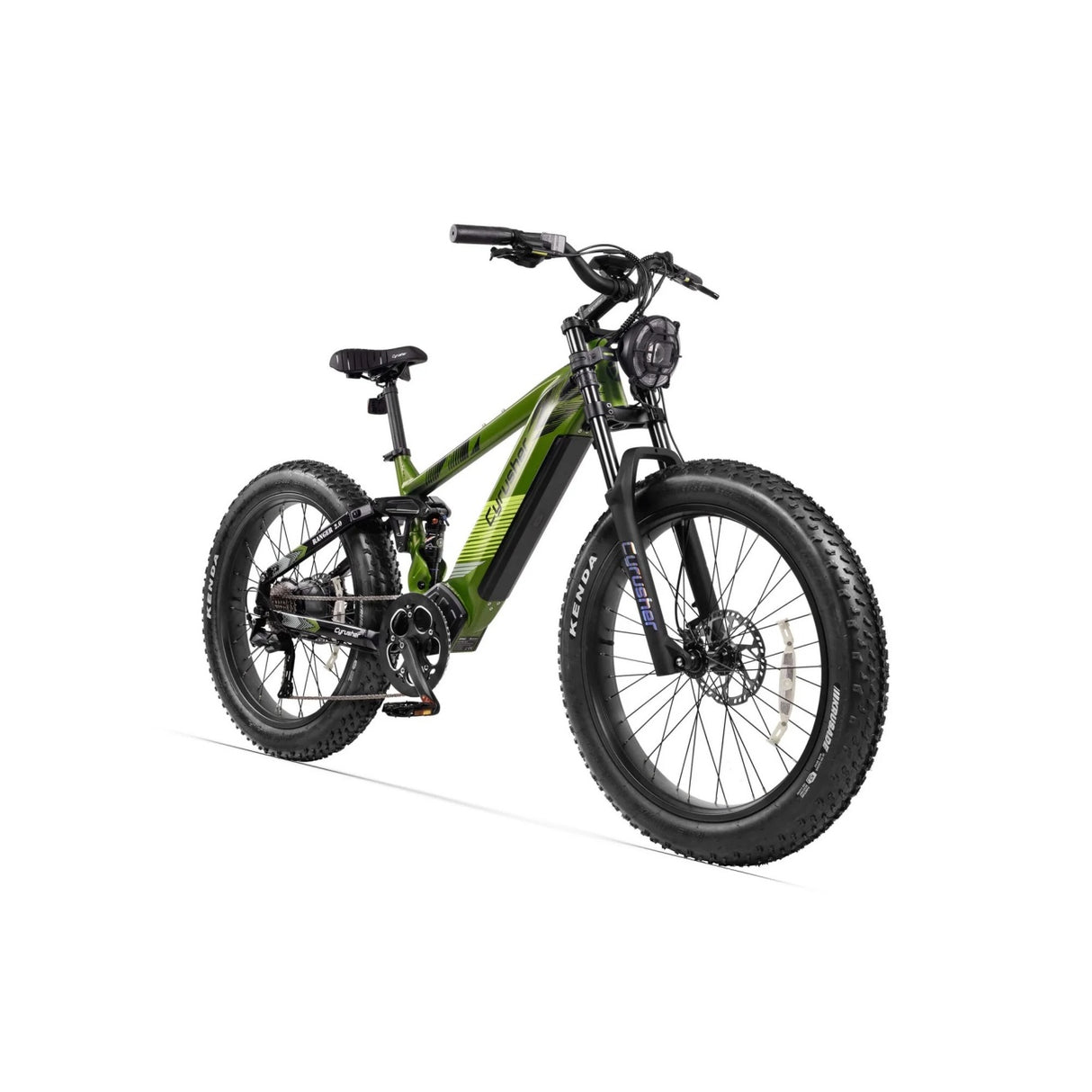 CYRUSHER Ranger 2.0 26 Pouces VTT Tout Terrain Suspension à air Vélo électrique Moteur 250W 52V 20Ah Batterie