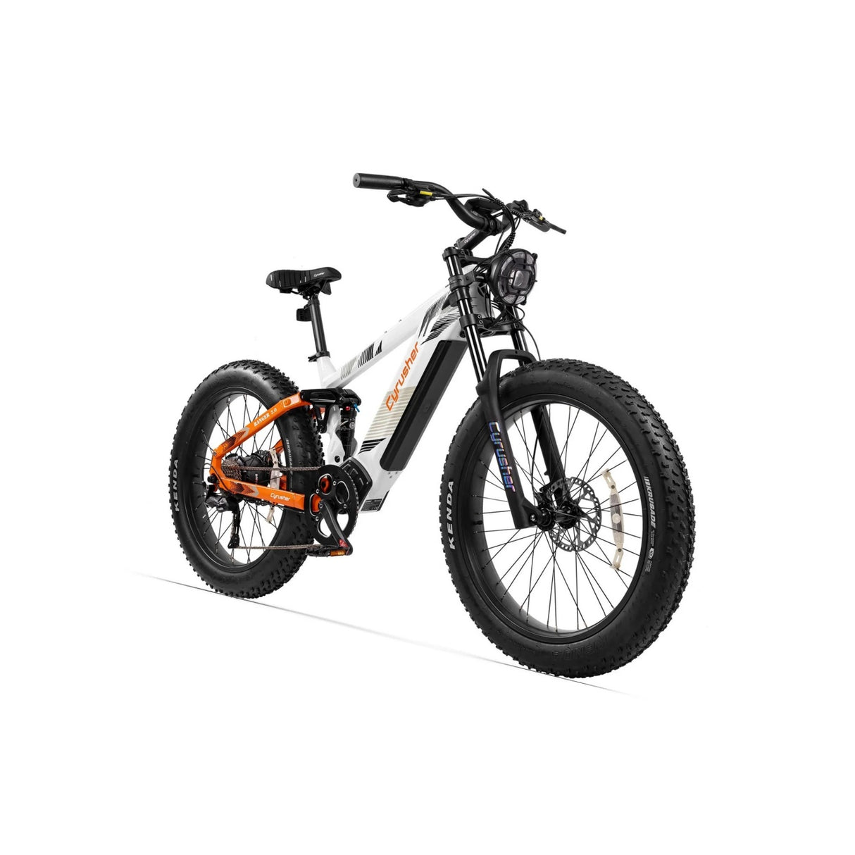 CYRUSHER Ranger 2.0 26 Pouces VTT Tout Terrain Suspension à air Vélo électrique Moteur 250W 52V 20Ah Batterie