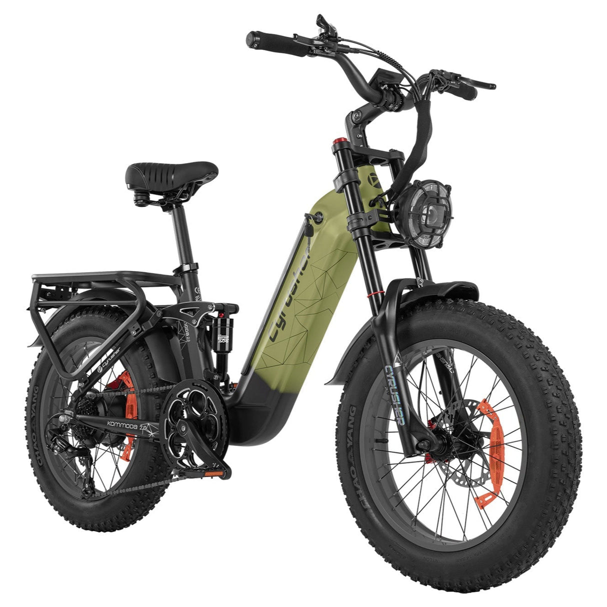 CYRUSHER Kommoda 2.0 20" Vélo électrique à enjambement Pneus Fat 250W Moteur 48V 20Ah Batterie