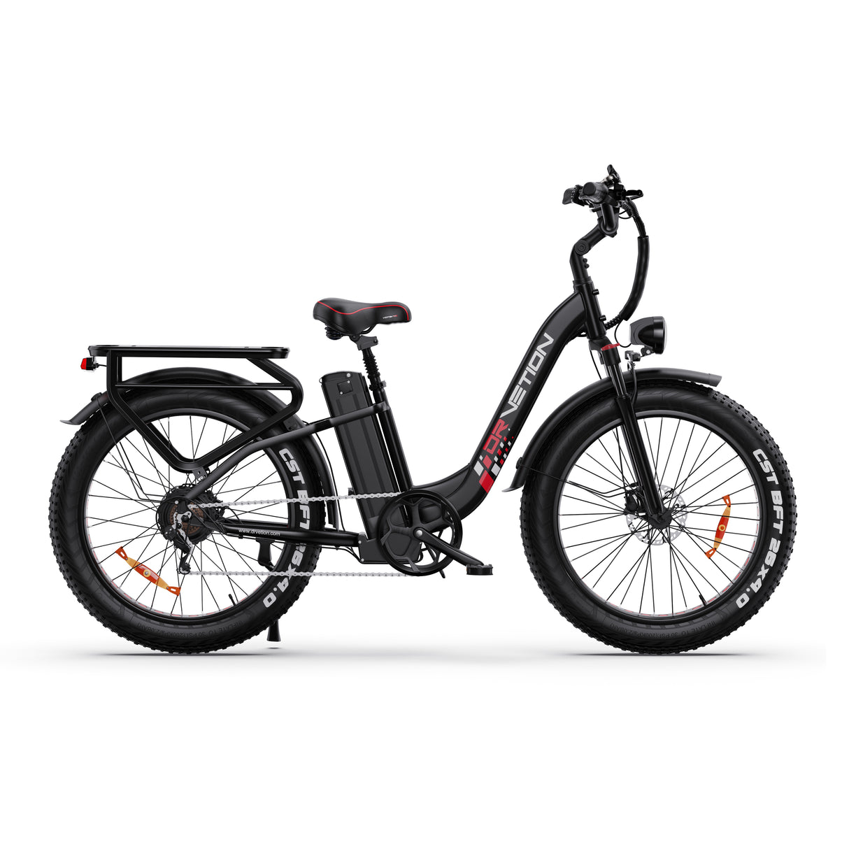 DRVETION CTR26 26" Vélo électrique à cadre ouvert 1000W Moteur 48V 15AH/20Ah Batterie