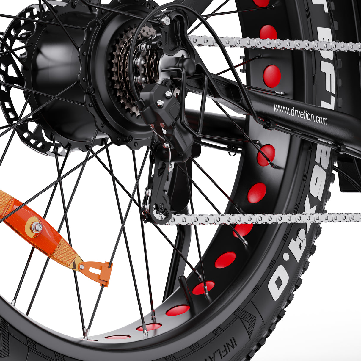 DRVETION CTR26 26" Vélo électrique à cadre ouvert 1000W Moteur 48V 15AH/20Ah Batterie