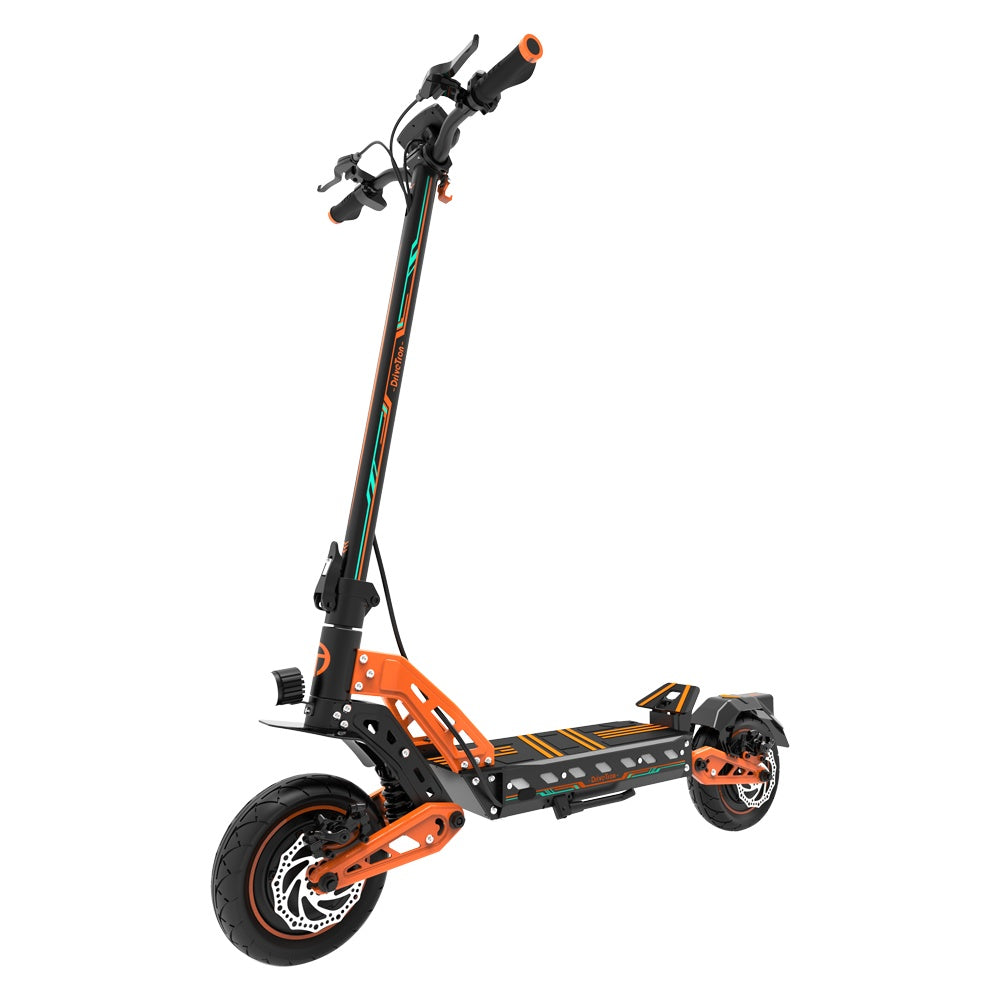 DRIVETRON DT10 Trottinette électrique tout terrain 10 pouces 1200W*2 Double Moteur 52V 20.8Ah Batterie (Version Clignotants)